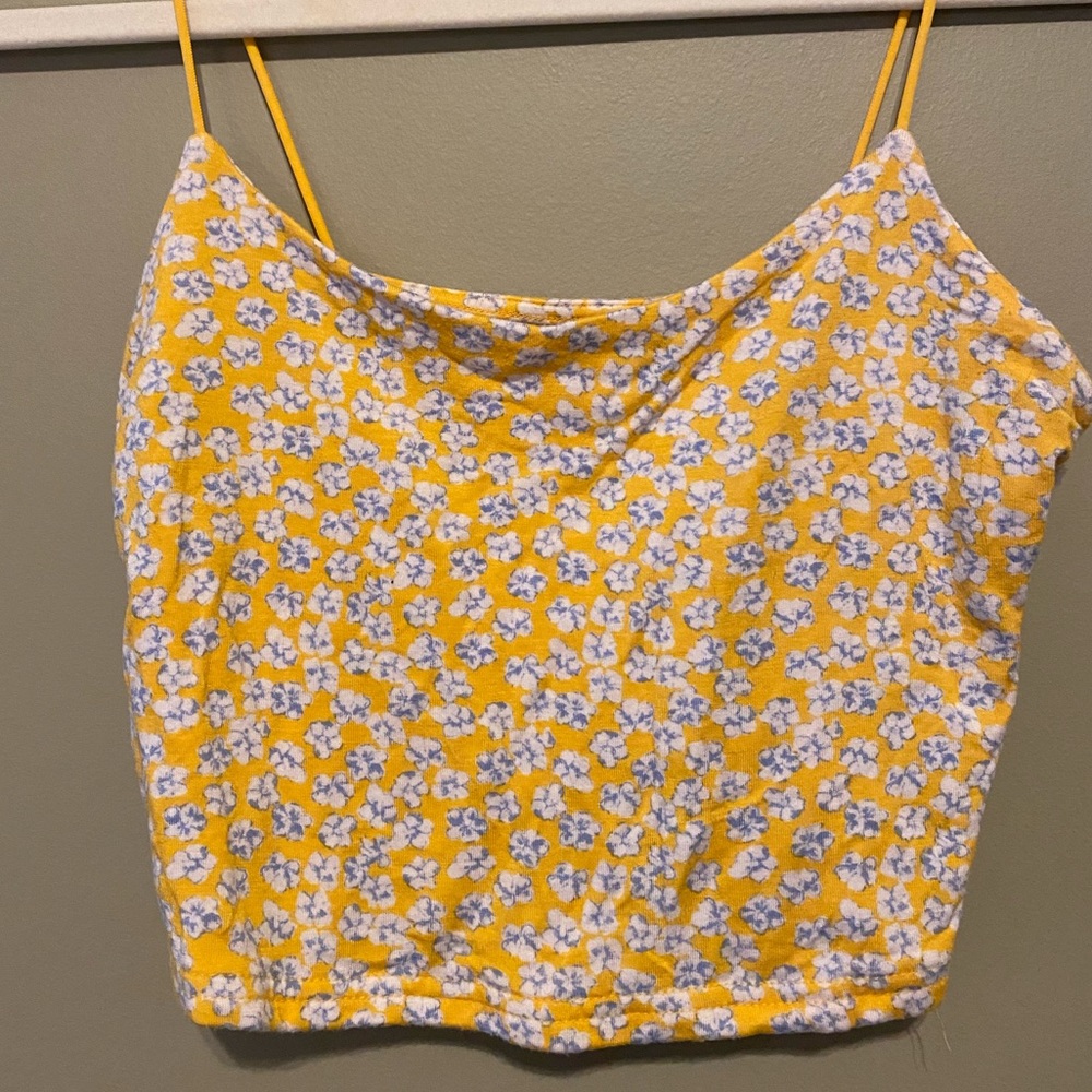 PacSun Strappy Floral Tank
